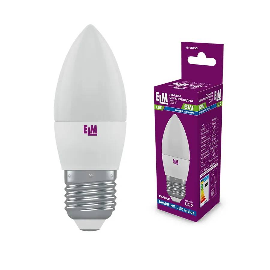 Світлодіодна лампа ELM PA10 6W E27 4000К (18-0050) - 174731