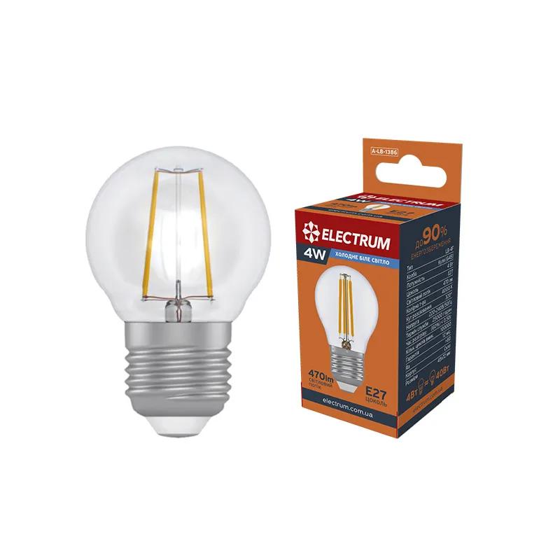Світлодіодна лампа ELECTRUM Rf LB-4F 4W E27 4000K (A-LB-1386) - 174766