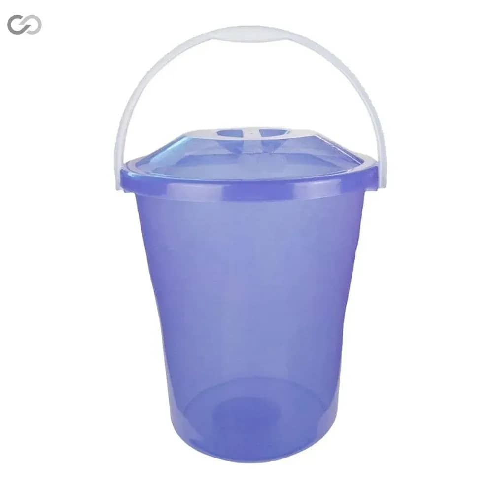 Ведро пластиковое с крышкой 12 л SoloPlast хозяйственное круглое В-12К - 443899246