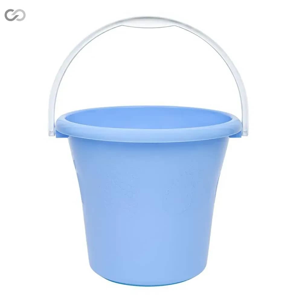 Відро пластикове SoloPlast 6 літрів блакитне з ручкою для дому саду господарства - 179445