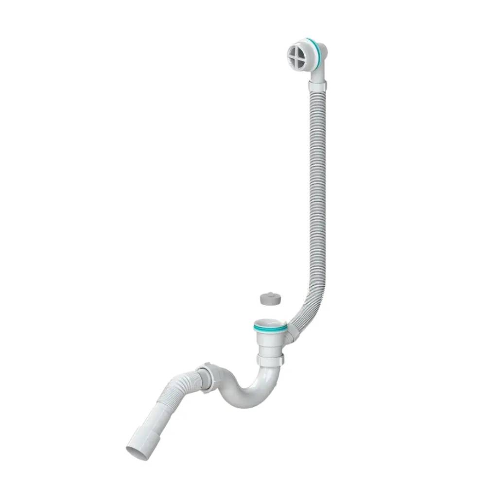 Сифон для ванны SoloPlast с переливом, пластиковый В0010 - 179510