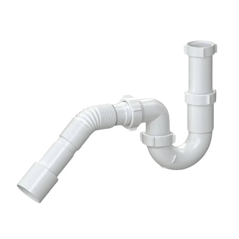Сифон Soloplast Н0415 для мийки та раковини пластиковий, герметичний - 179585