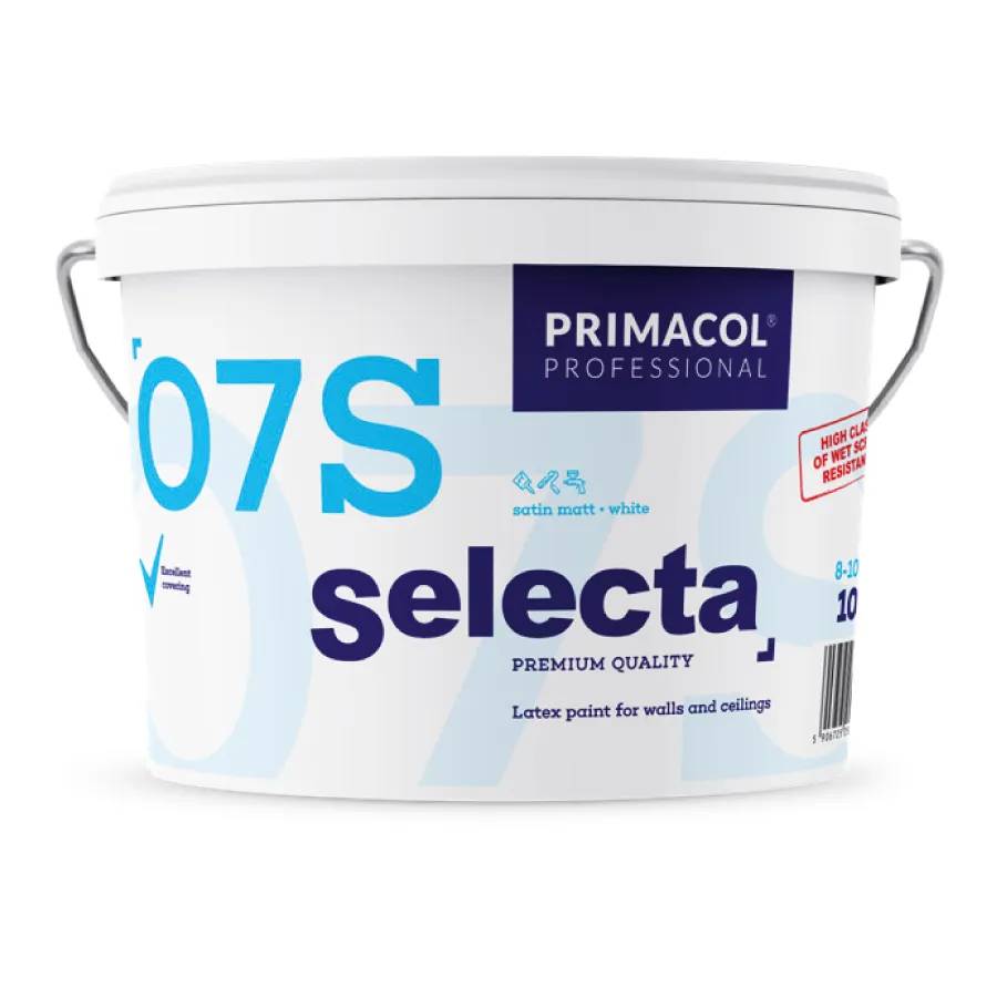 Латексна фарба для стін і стелі Selecta 07 Premium Quality Primacol Professional - 179721
