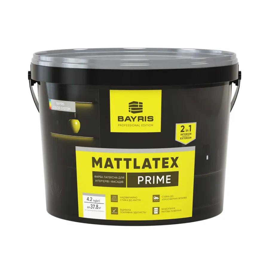 Латексна фарба для фасадів та інтер’єрів Mattlatex Prime Bayris 4,2 - 179724