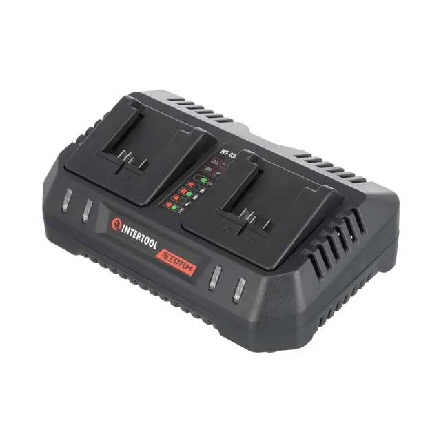 Пристрій зарядний для акумуляторів Li-ion 20 В, струм заряду 4,0+4,0 А, 2 термінали - 179824