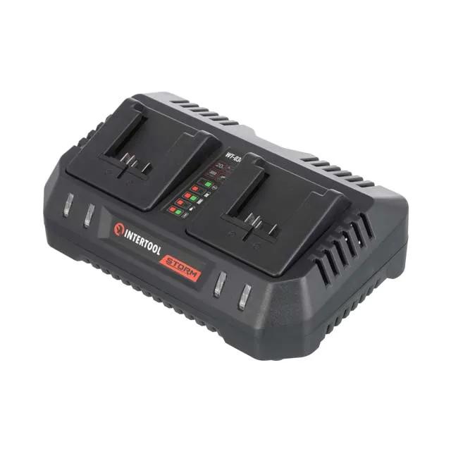 Пристрій зарядний для акумуляторів Li-ion 20 В, струм заряду 4,0+4,0 А, 2 термінали - 179824