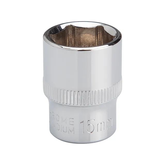 Головка шестигранная 3/8"", 15×20 мм, Cr-V, STORM - 184107