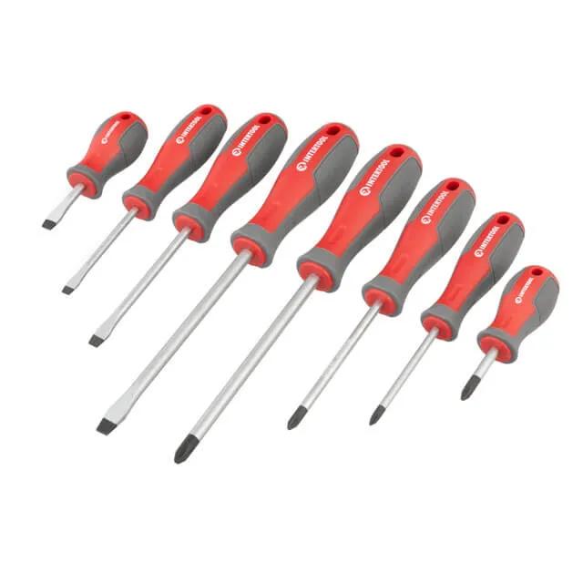Набор отверток, 18 ед., Cr-V, 38-150 мм (SL2,5, SL3, SL5, SL6, SL8, PH0, PH00, PH1, PH2, PH2, PH3, T5, T6, T7, T8, T9, T10) - 185627