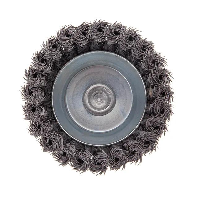 Щітка чашкова, 100 мм, 1/4"", пучки крученого дроту, для дриля, 4500 об/хв - 185949