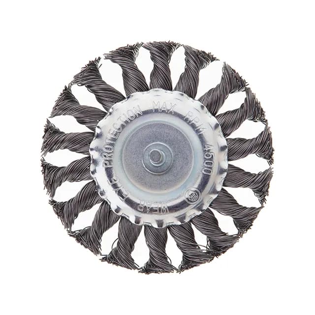 Щетка кольцевая, 100 мм, 1/4"", пучки витой проволоки, для дрели, 4500 об/мин - 710266099