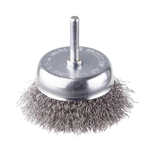 Щітка чашкова, 75 мм, 1/4"", кручений дріт, для дриля, 4500 об/хв - 186008