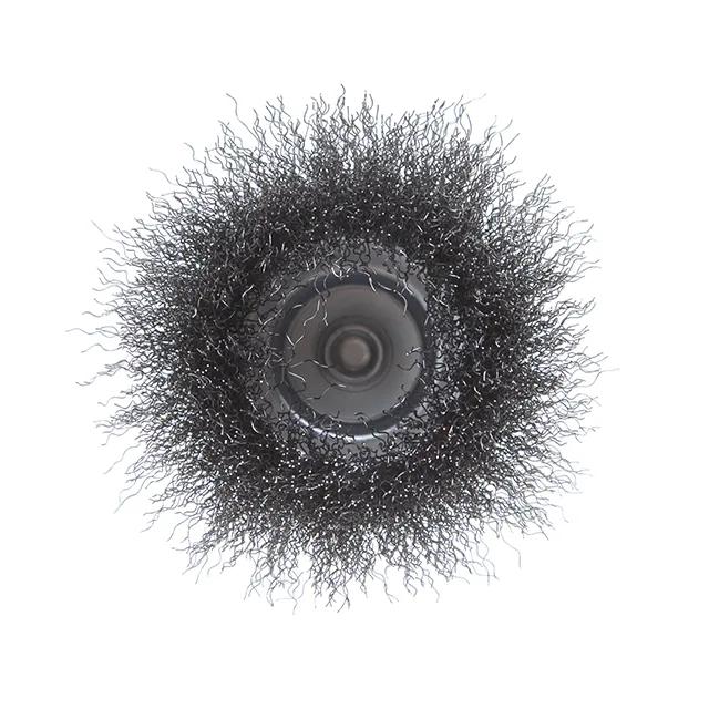 Щітка чашкова, 100 мм, 1/4"", кручений дріт, для дриля, 4500 об/хв - 186015