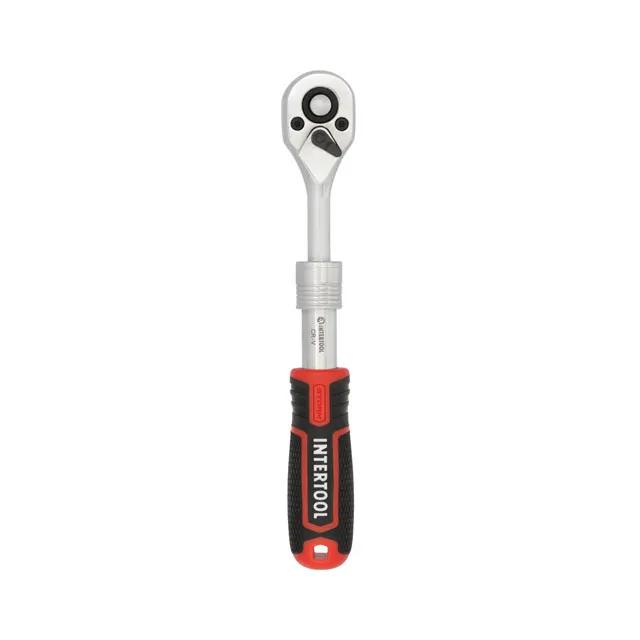 Рукоятка з храповим механізмом телескопічна, 72 зуба 1/4 "", Cr-V STORM - 187499