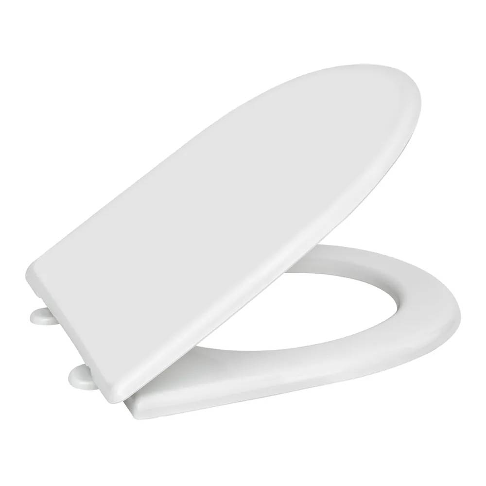 Сидіння для унітаза SoloPlast СП-3 біле з пластиковим кріпленням, 355×428 мм - 191280