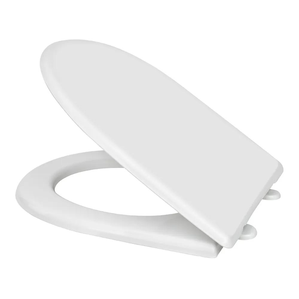 Сидіння для унітаза SoloPlast СП-3 біле з пластиковим кріпленням, 355×428 мм - 191281