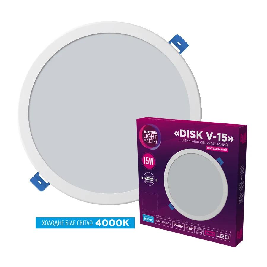 Світильник світлодіодний вбудований ELM Disk V 15W 4000K (26-0086) - 192243