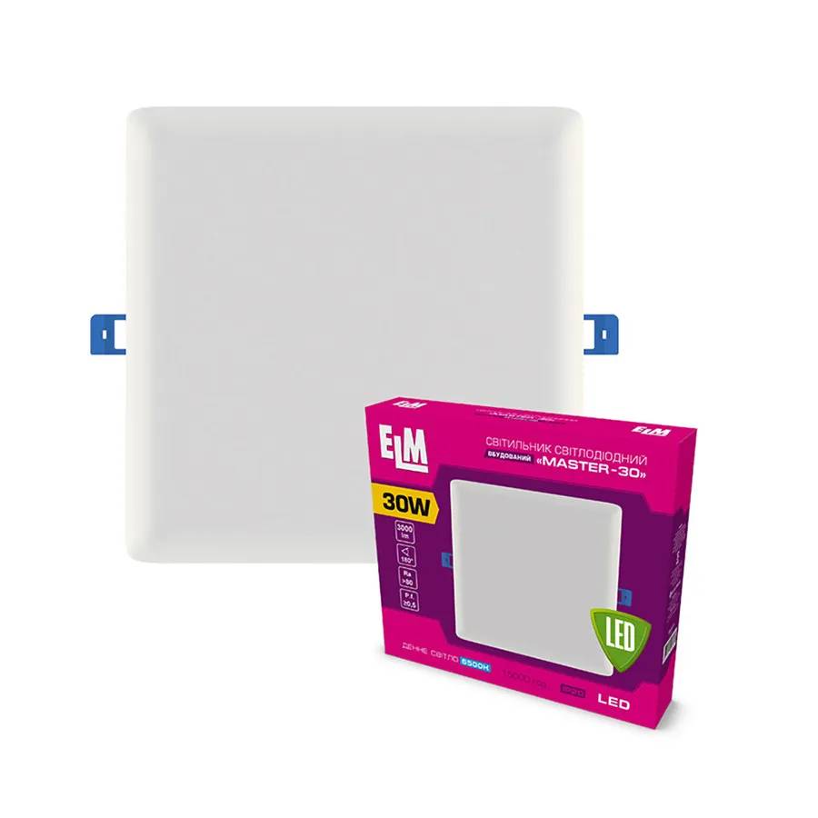 Светильник светодиодный встраиваемый ELM Master 30W 6500K (26-0073) - 192297