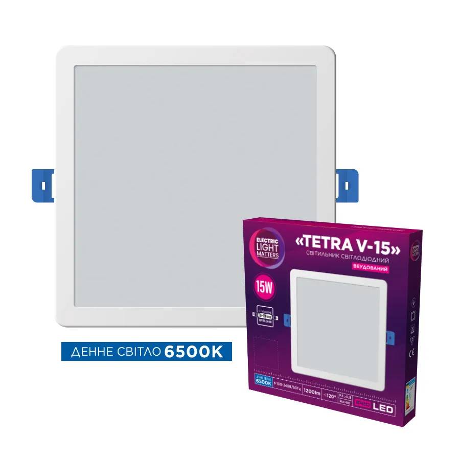 Світильник світлодіодний вбудований ELM Tetra V 15W 6500K (26-0063) - 192318