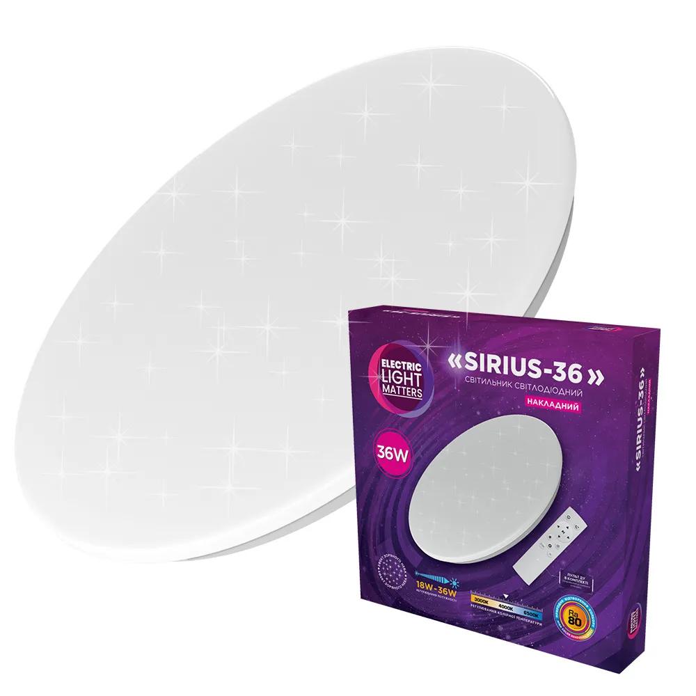 Світильник світлодіодний ELM SIRIUS 36W(+пульт) 3000-6500K (26-0074) - 192344