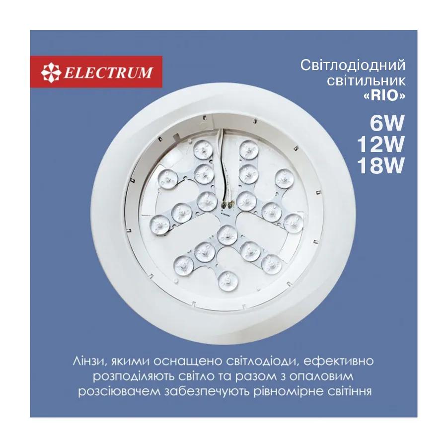 Светильник светодиодный ELECTRUM RIO 18W 4000K (B-LD-1965) - 192405