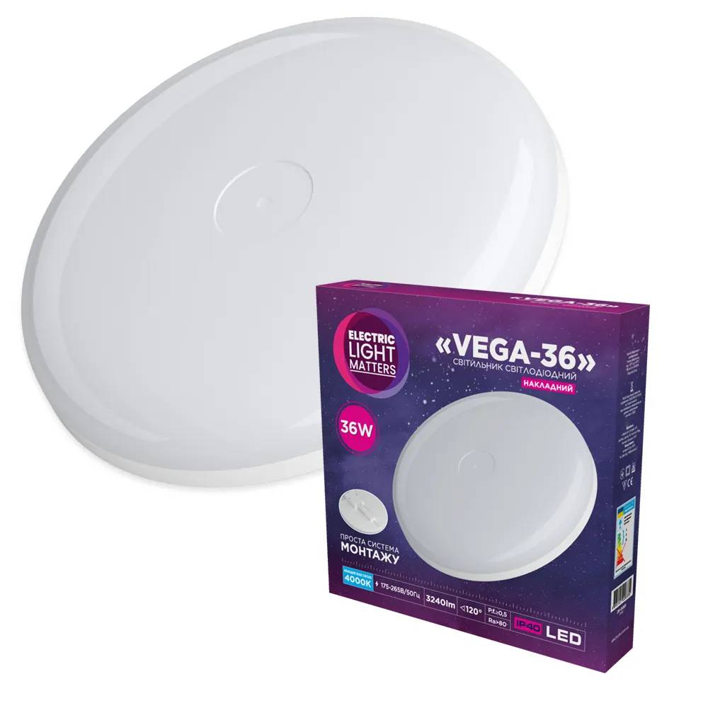 Світильник світлодіодний ELM VEGA 36W 4000K (26-0083) - 192444