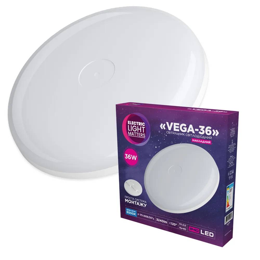 Світильник світлодіодний ELM VEGA 36W 6500K (26-0053) - 192449