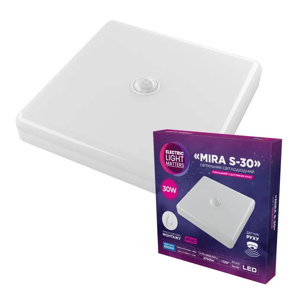 Світильник світлодіодний ELM MIRA S 30W 6500K з датчиком (26-0106) - 192455