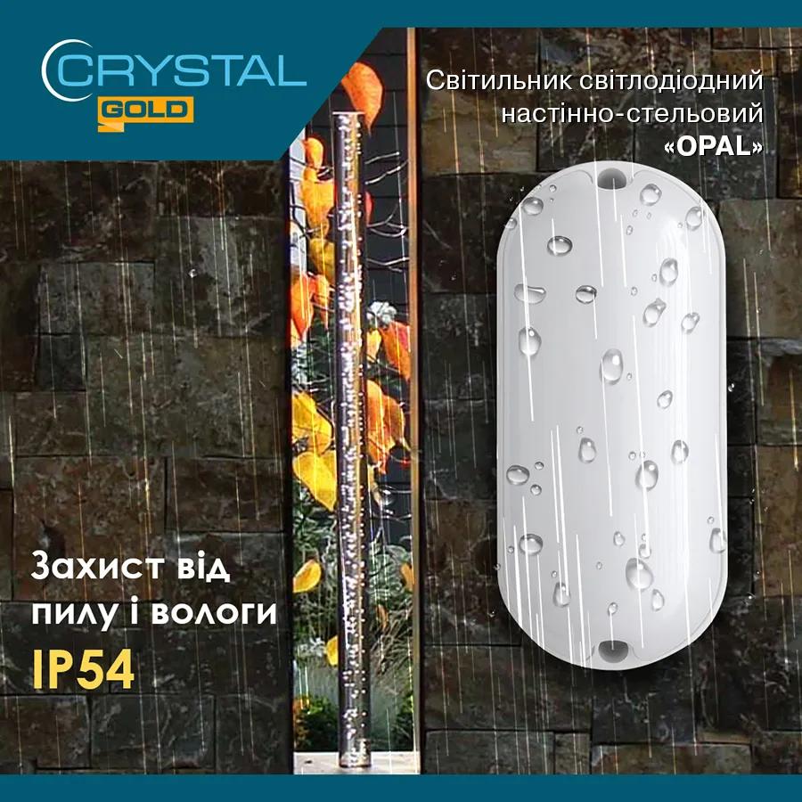 Світильник світлодіодний CRYSTAL GOLD OPAL 24W 6500K IP54 (DNL-032) - 192577