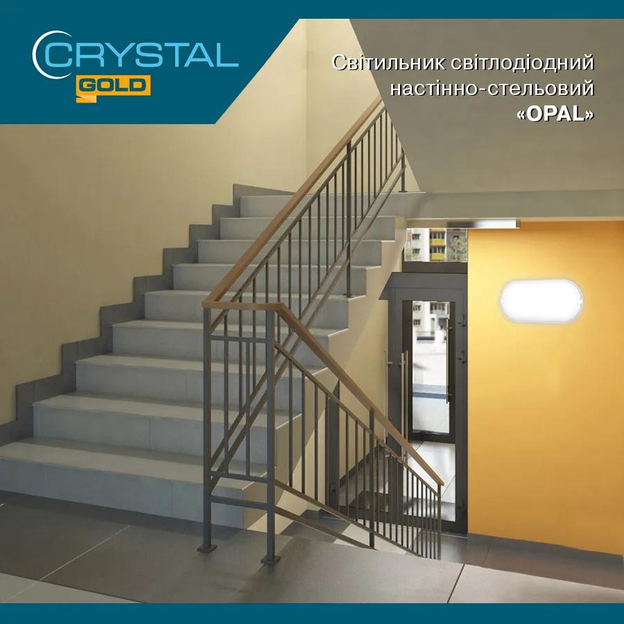 Світильник світлодіодний CRYSTAL GOLD OPAL 24W 6500K IP54 (DNL-032) - 192581
