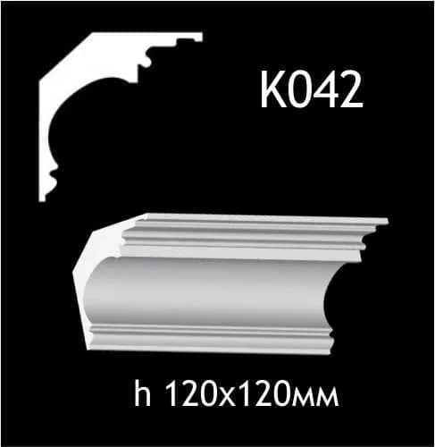 Карниз стельовий із гіпсу A7Studio К042 - 752359888