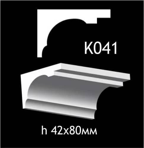 Карниз стельовий із гіпсу A7Studio К041 - 482054359