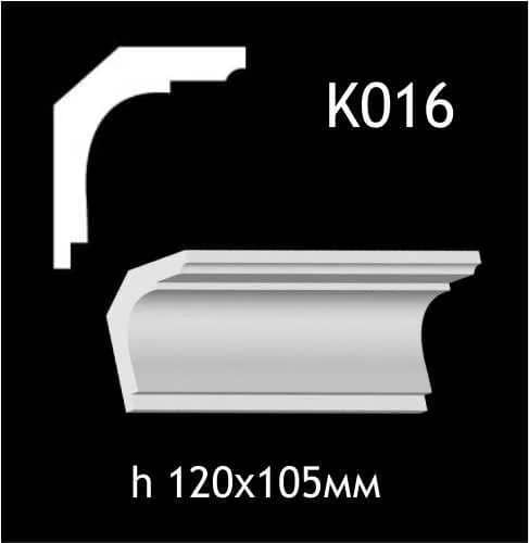 Карниз стельовий із гіпсу A7Studio К016 - 324733967