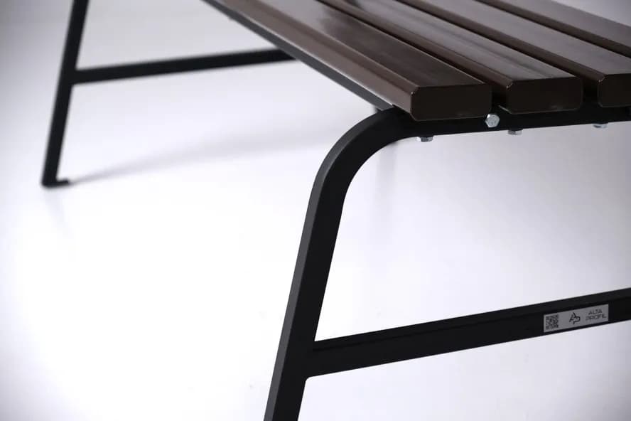 Лавочка 1,5 м Classic Comfortable/ коричнево-черный - 416238720