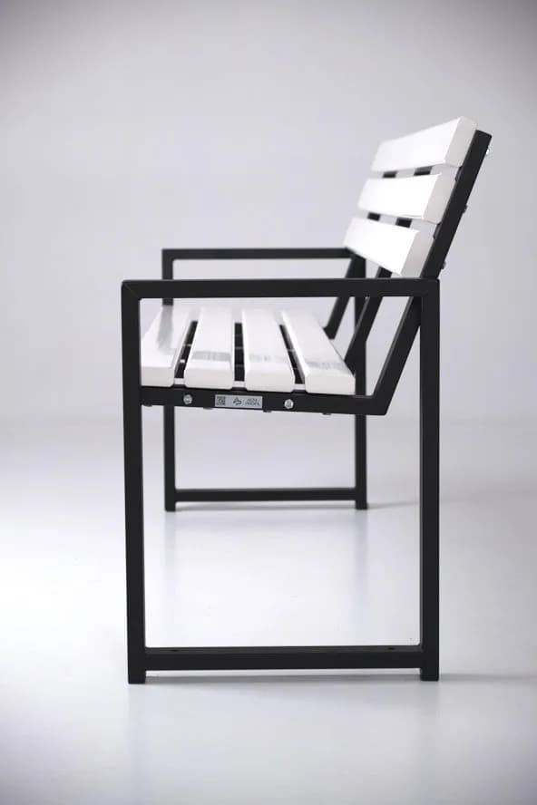 Лавочка 1,5м Modern LUX/бело-черный - 226838619