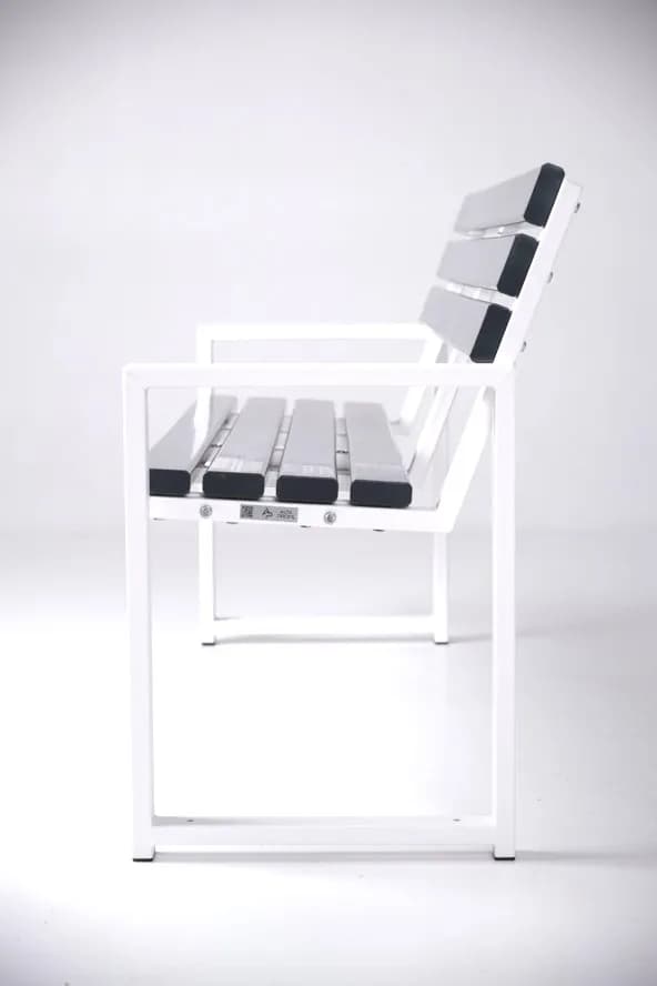 Лавочка 1,5м Modern LUX/ графитово-белый - 965280494