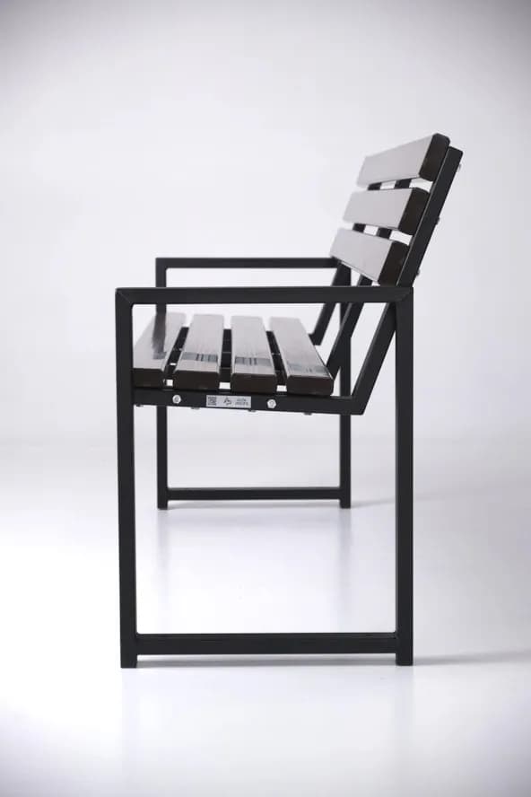 Лавочка 1,5м Modern LUX/коричнево-черный - 406771910