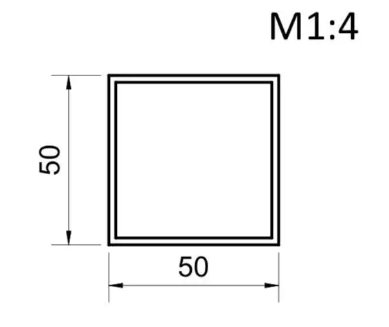 Труба 50х50х2 - 198775