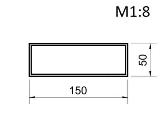 Труба 150х50х3 - 545509659
