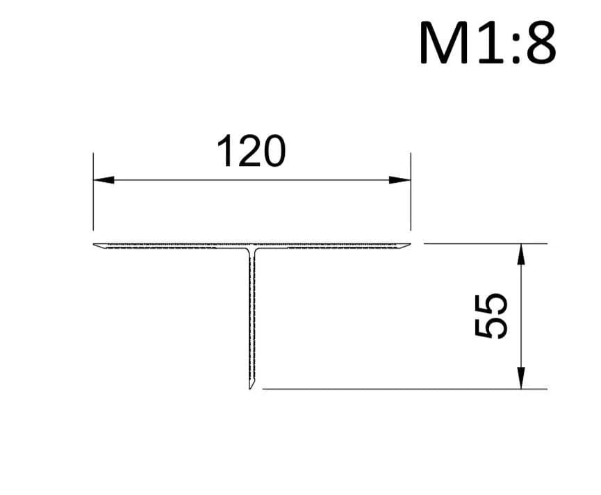 Профиль Т 120х55х2,1 - 436944741