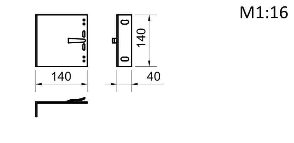 Кронштейн несучий 140х140х40 - 851594597
