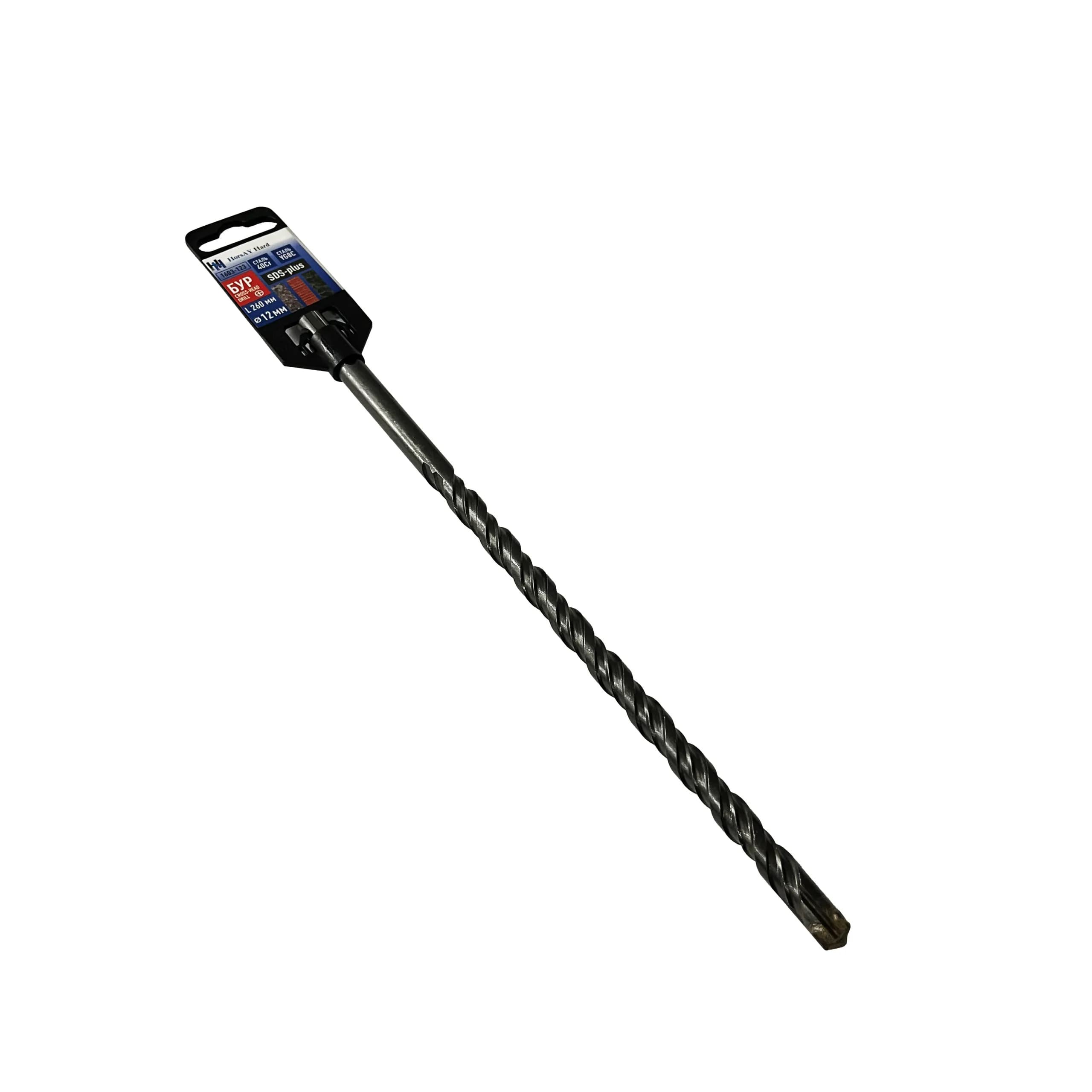 Бур SDS-plus, 4 ріжучі кромки, 12 х 260 мм - 200441