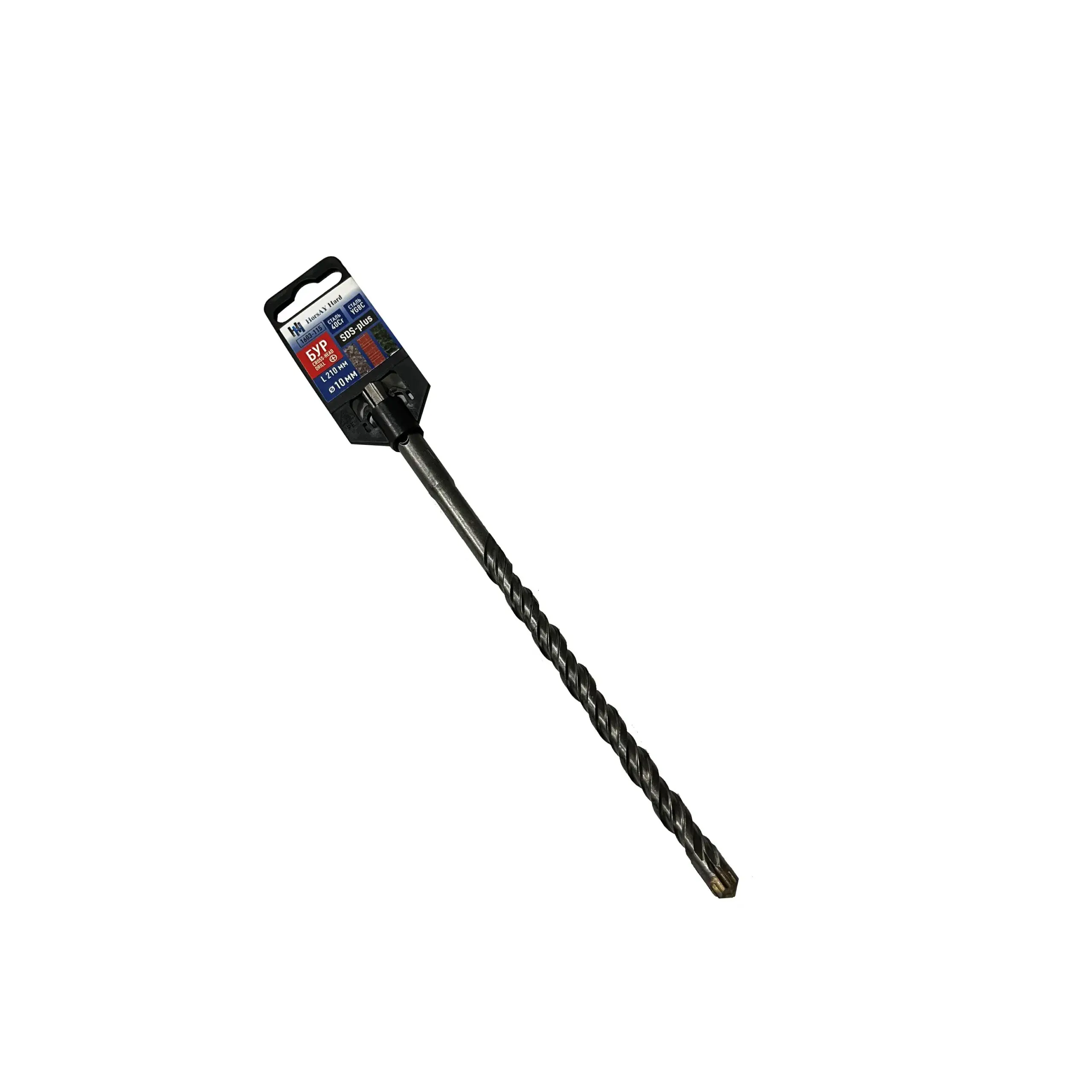 Бур SDS-plus, 4 режущие кромки, 10 х 210 мм - 200442