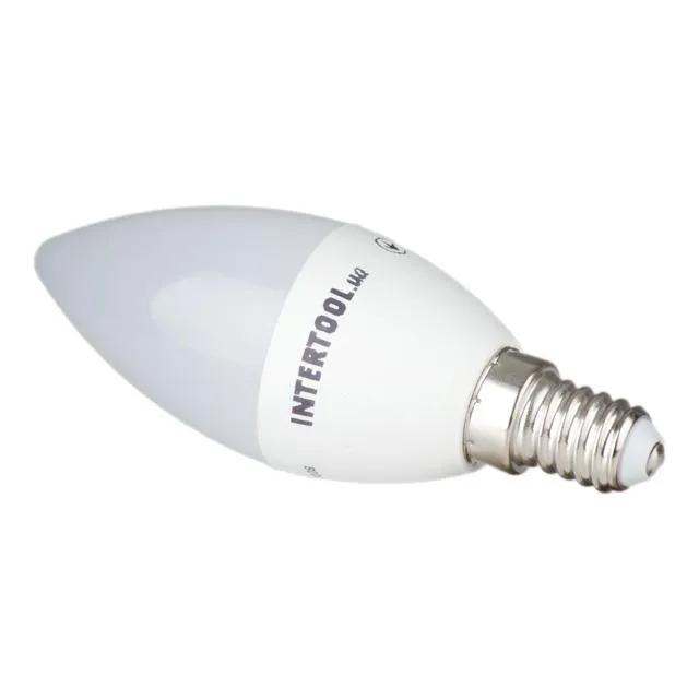 Лампа світлодіодна LED C37, E14, 3 Вт, 150-300 В, 4000 K, 30000 год, гарантія 3 роки (Свічка) - 202076