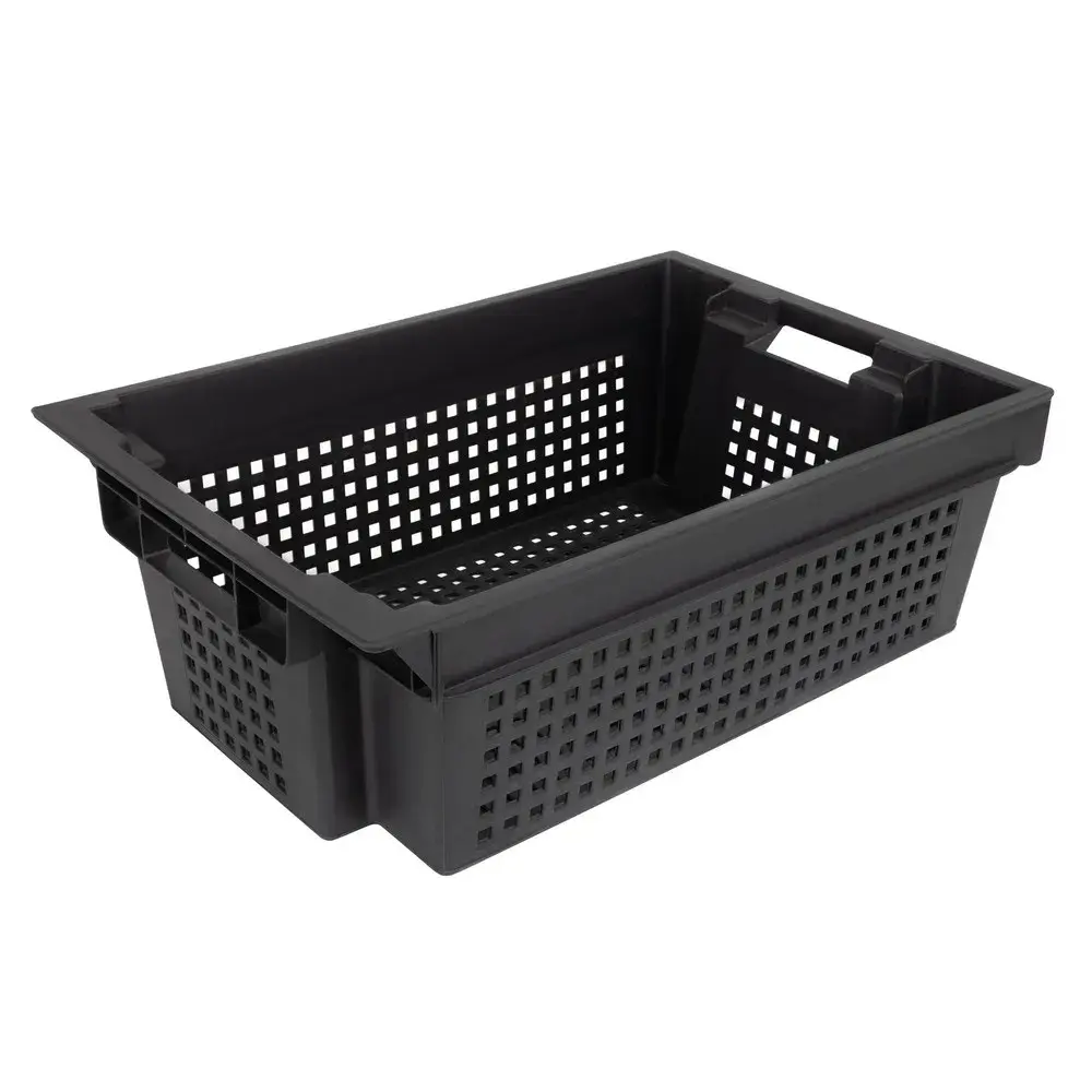 Пластиковый ящик SoloPlast 600×400×200 мм перфорированный для хранения и транспортировки овощей и фруктов - 116883193