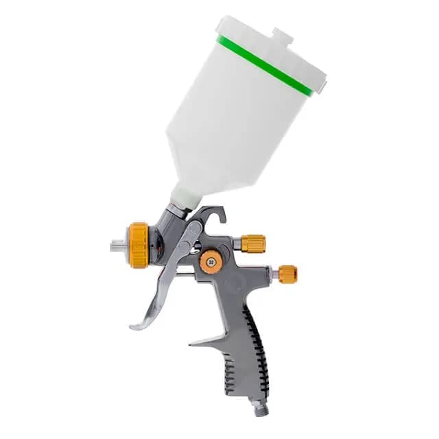 Фарбопульт пневматичний LVLP BRONZE, професійний, форсунка: 1,8 мм, верхній пластиковий бачок: 600 мл, 1,5 бар, STORM - 572242572