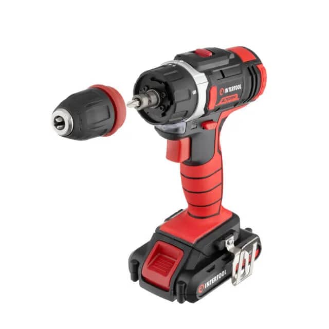 Шуруповерт акумуляторний Intertool 18V 2.0Ah 25Nm (033525893) - 204260
