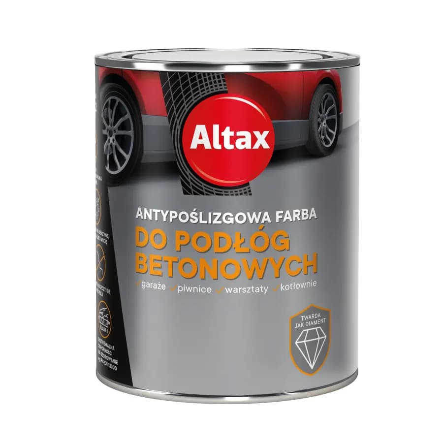 Фарба для бетонних підлог (Протиковзка) ТМ “Altax” Сіра 0,75л. - 205091
