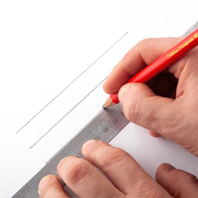 Олівець столярний, 7"", уп. 12 шт. - 649101529