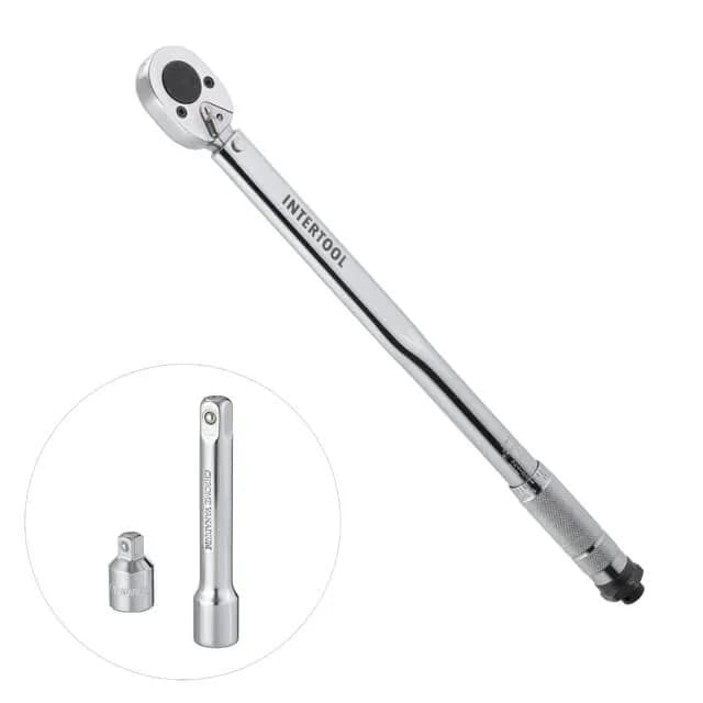Ключ динамометрический 1/2"", 28-210 Нм, переходник 1/2""×3/8"", удлинитель 125 мм 1/2"", STORM - 754107572