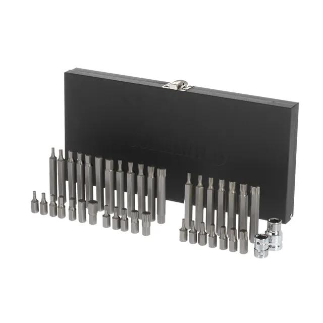 Набор звезд и шестигранников STORM, Cr-V, 40 ед. (TORX, HEX, SPLINE) - 949010323
